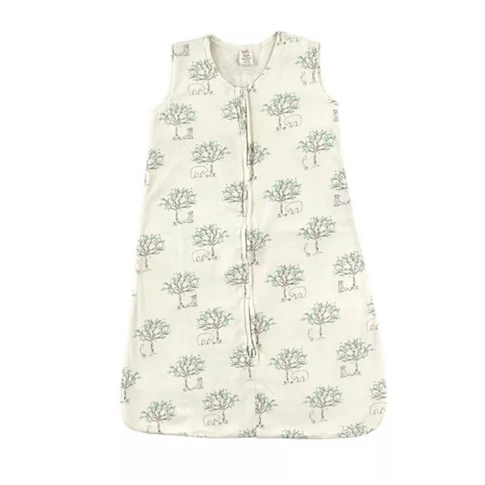 Touched By Nature Organic Cotton Sleeping Bag Baby Blanket, Birch Tree 6-12 M